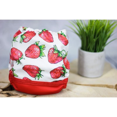 Strawberry pocket diaper - 2.0 - MADE TO ORDER